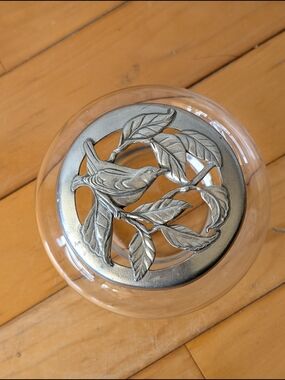 1987 Seagull Pewter Pot Pourri Dish